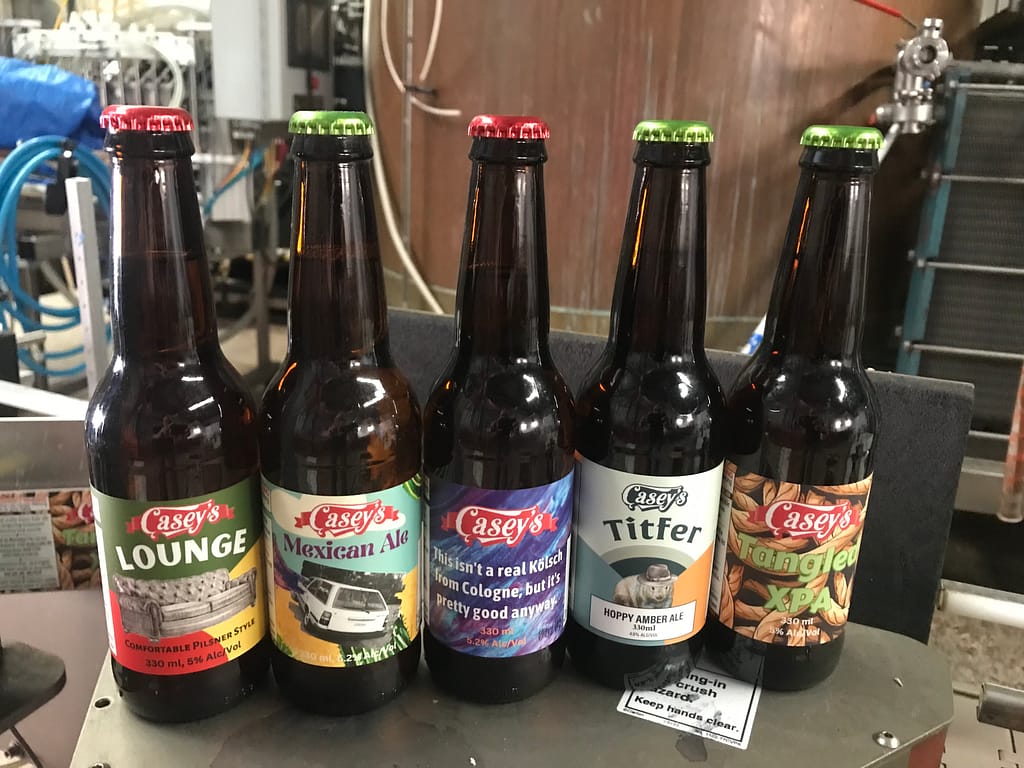 bottled beer from Casey's