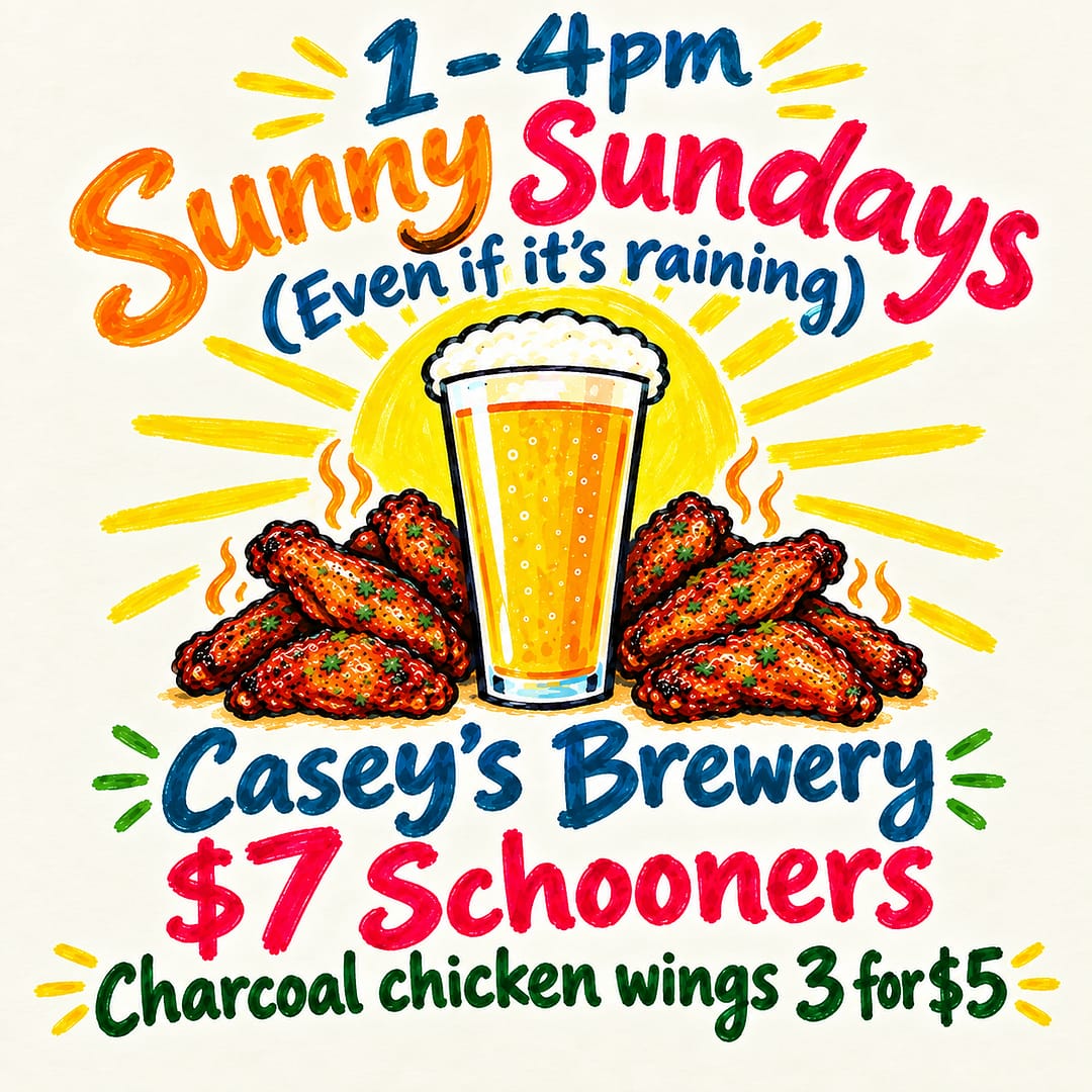 Sunny Sundays $7 Schooners